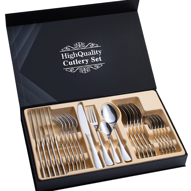 Premium 24-Piece Stainless Steel Cutlery