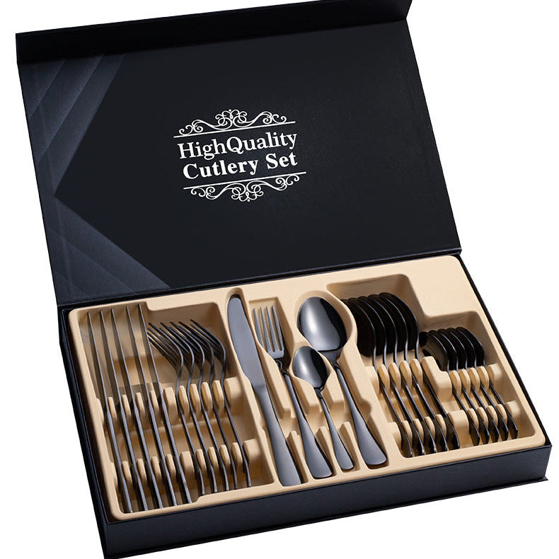 Premium 24-Piece Stainless Steel Cutlery