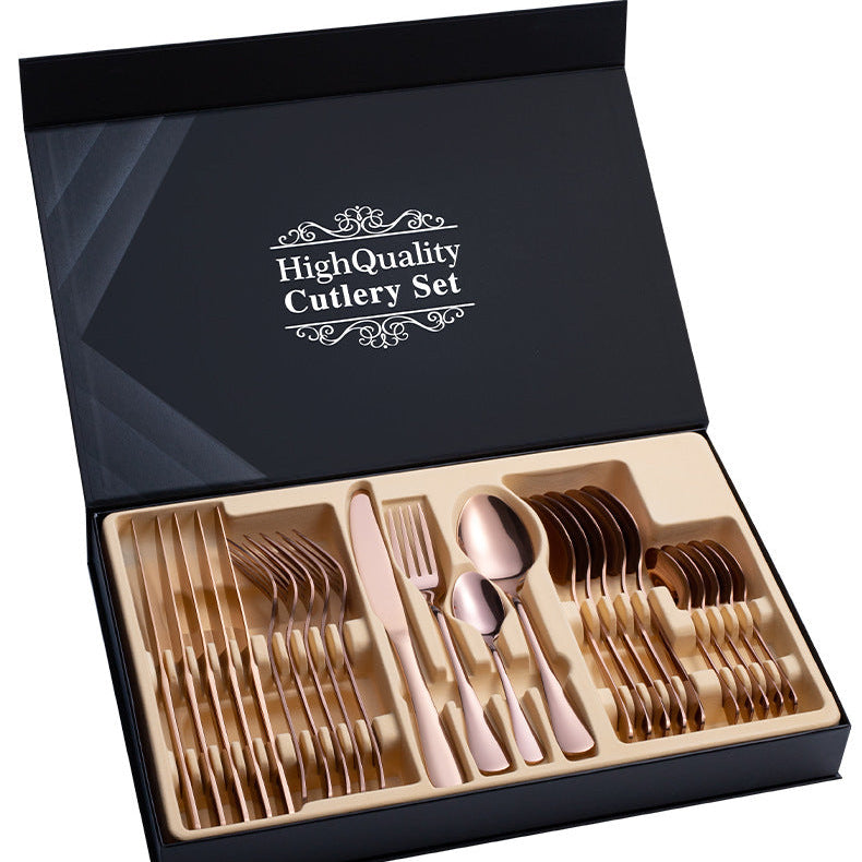 Premium 24-Piece Stainless Steel Cutlery
