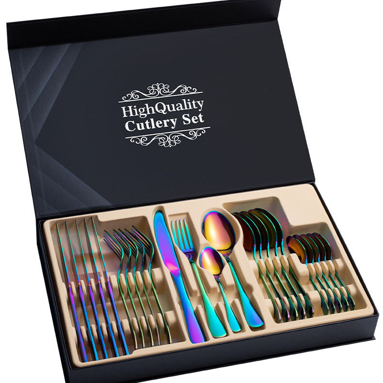 Premium 24-Piece Stainless Steel Cutlery